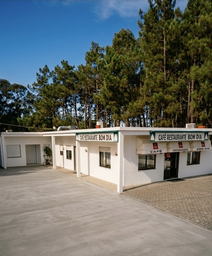 Exterior do Café Restaurante Bom Dia em Ervedal